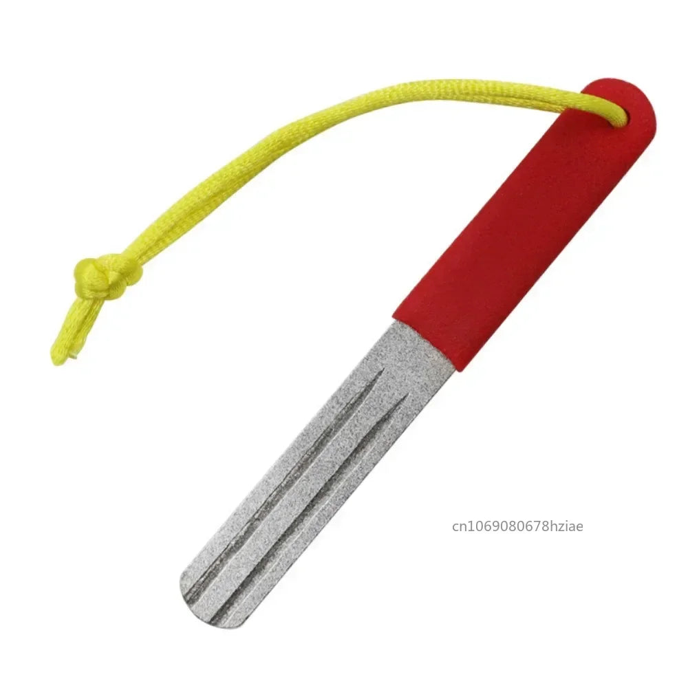 Portable Diamond Stone Fish Hook Diamond Sharpener Knife Sharpen Tools Hook Whetstone Keychain for Outdoor Fishing Accessories - Action Outdoors Kiwi