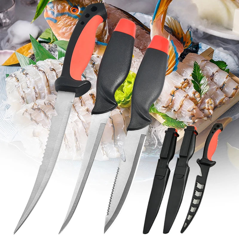 Stainless Steel Multifunctional Fishing Knife Fish Killing Knives Fish Planing Knife Kitchen Sharp Meat Cleaver Fruit Knife - Action Outdoors Kiwi