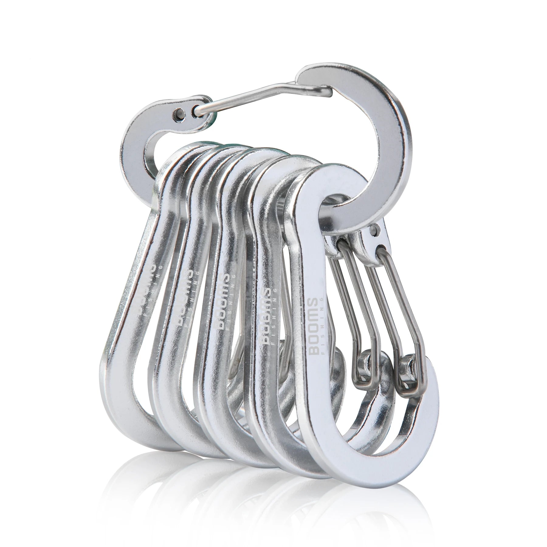 Booms Fishing CC1 Steel Small Carabiner Clips Outdoor Camping Multi Tool Fishing Acessories 6pcs - Action Outdoors Kiwi