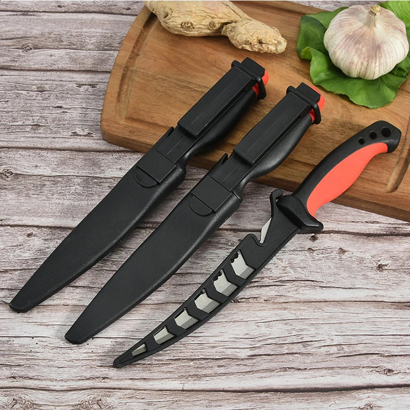 Stainless Steel Multifunctional Fishing Knife Fish Killing Knives Fish Planing Knife Kitchen Sharp Meat Cleaver Fruit Knife - Action Outdoors Kiwi
