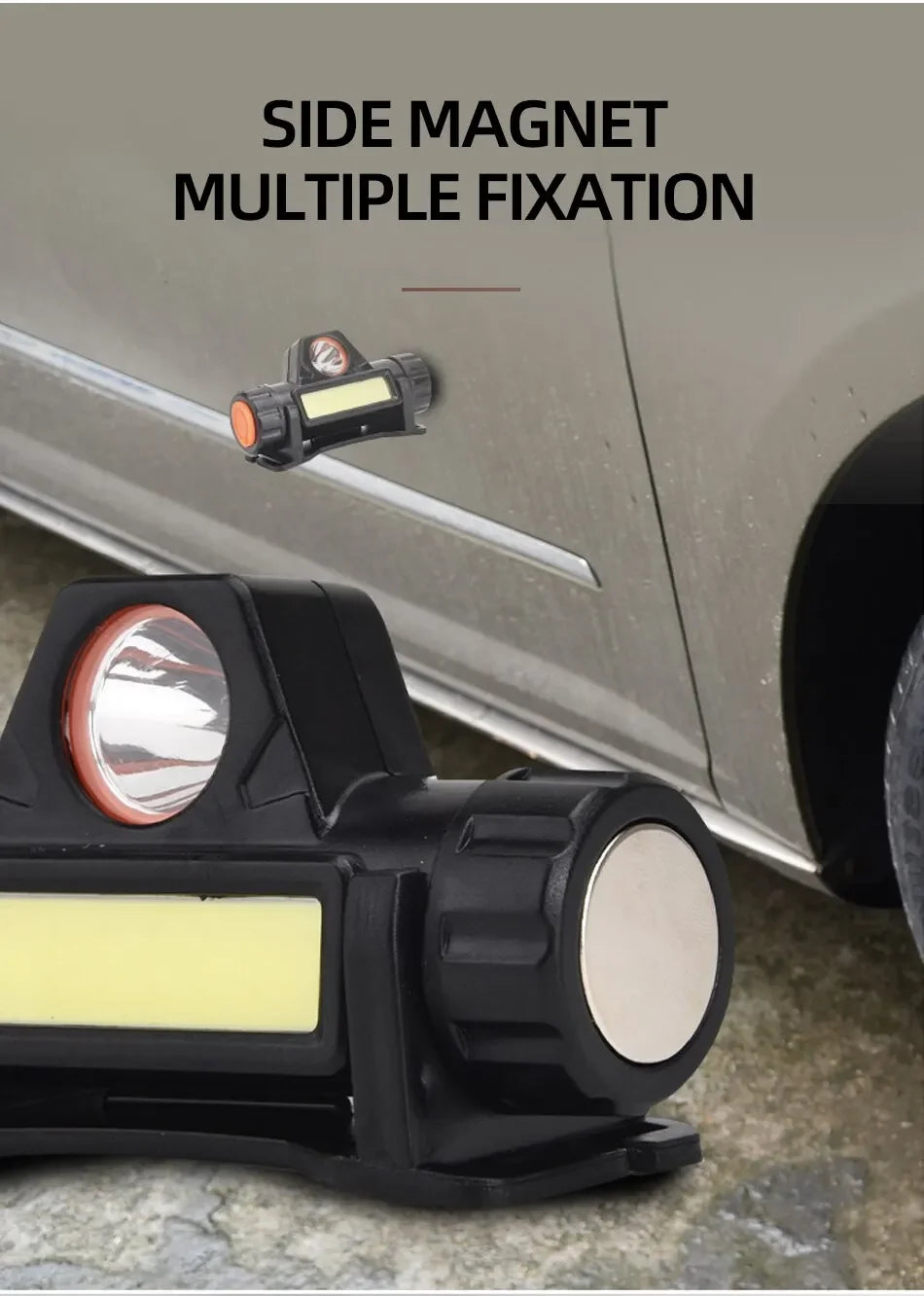 USB Rechargeable Portable Mini Powerful LED Headlamp Fishing XPE+COB Hunting Headlight Waterproof Super Bright Hunting Headlamp - Action Outdoors Kiwi