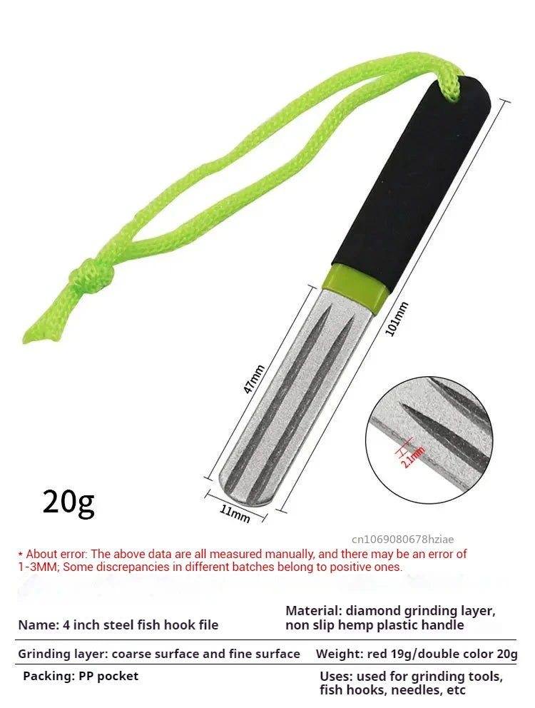 Portable Diamond Stone Fish Hook Diamond Sharpener Knife Sharpen Tools Hook Whetstone Keychain for Outdoor Fishing Accessories - Action Outdoors Kiwi