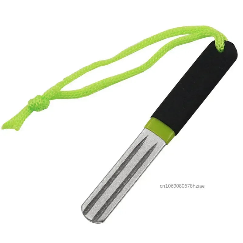 Portable Diamond Stone Fish Hook Diamond Sharpener Knife Sharpen Tools Hook Whetstone Keychain for Outdoor Fishing Accessories - Action Outdoors Kiwi