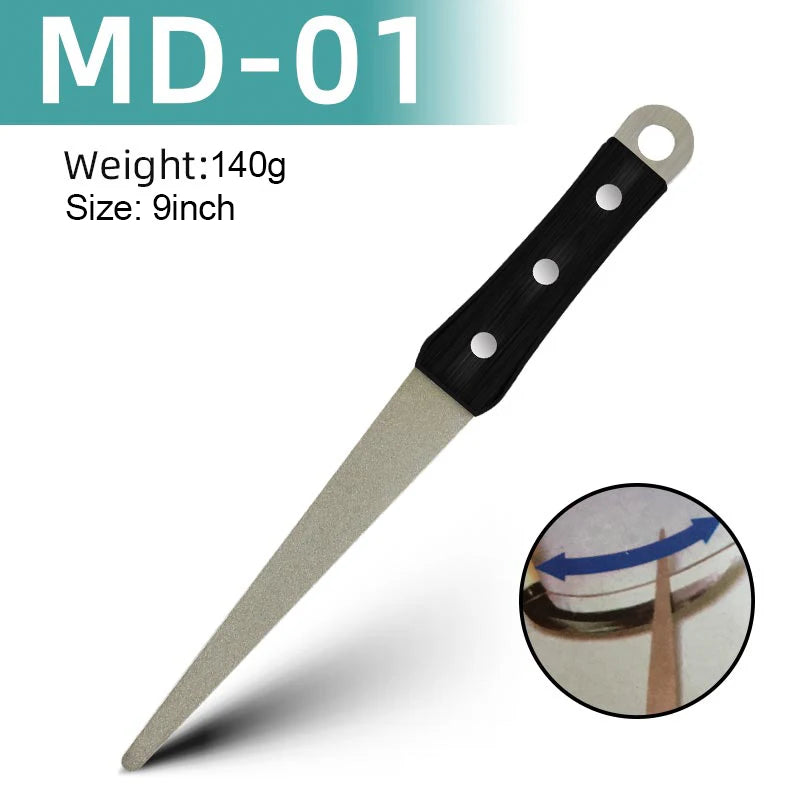 Whetstone Stone Diamond Knife Sharpener Knife Sharpening Curved Surface for Knife Scissors Honing Bar Kitchen Grinding Tool - Action Outdoors Kiwi