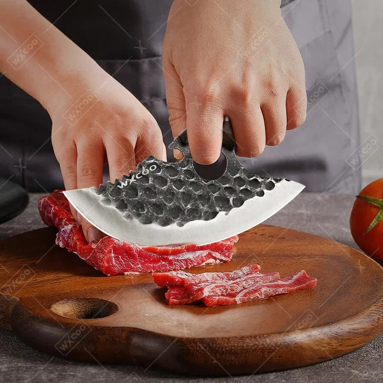 WXCOO Professional Kitchen Knives Hand Forged Boning Knife Stainless Steel Fruit Paring Knife Meat Cleaver Butcher Slicing Knife - Action Outdoors Kiwi