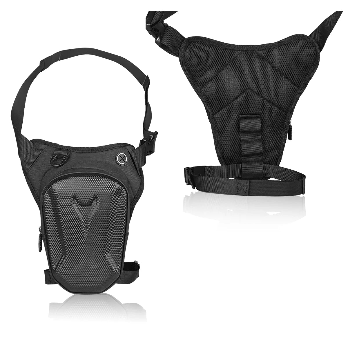 Hard Shell Drop Leg Bag Motorcycle Waterproof Waist Bag Hip Bum Fanny Pack For Outdoor Riding Cycling Hiking Fishing Climbing - Action Outdoors Kiwi