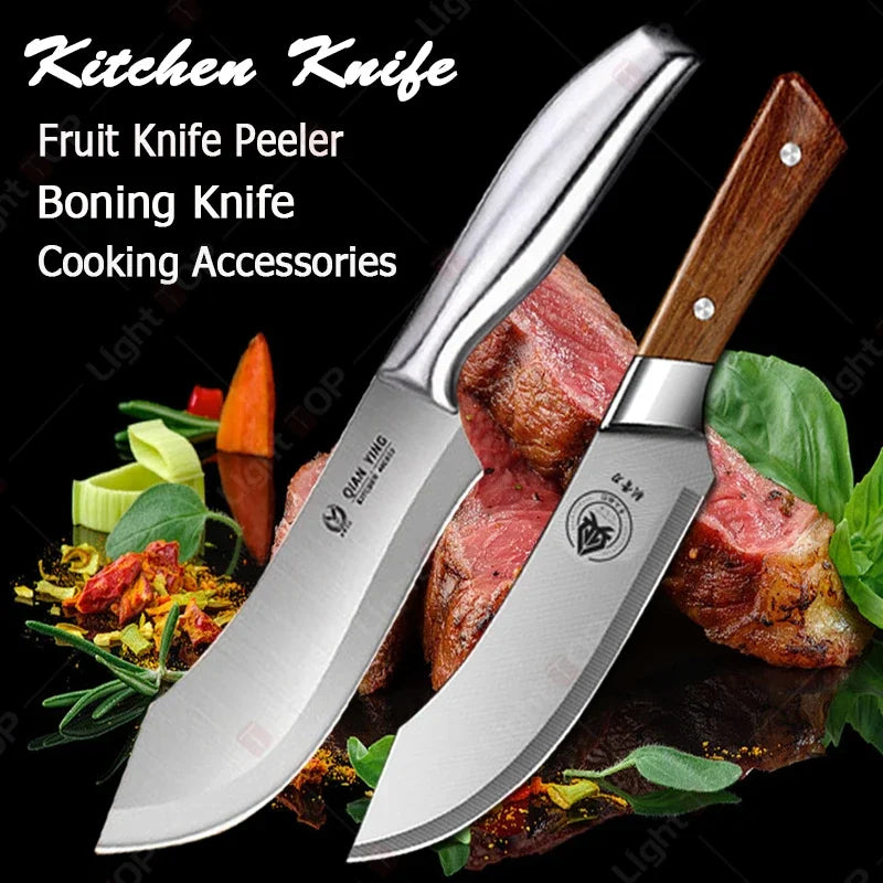 Kitchen Knife Chef Pig Killing Knife Multi-Purpose Meat Cleaver Butcher Knife Stainless Steel Kitchen Knives and Accessories - Action Outdoors Kiwi