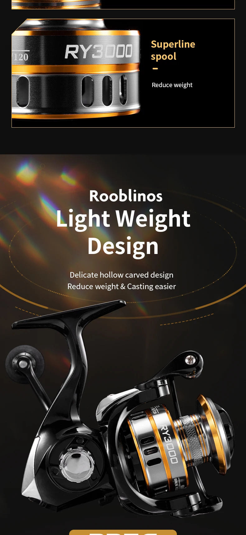 ROOBLINOS RY Spinning Reels Saltwater Freshwater Fishing Reel Ultralight Metal Frame Smooth And Tough High Speed Fishing Reels - Action Outdoors Kiwi