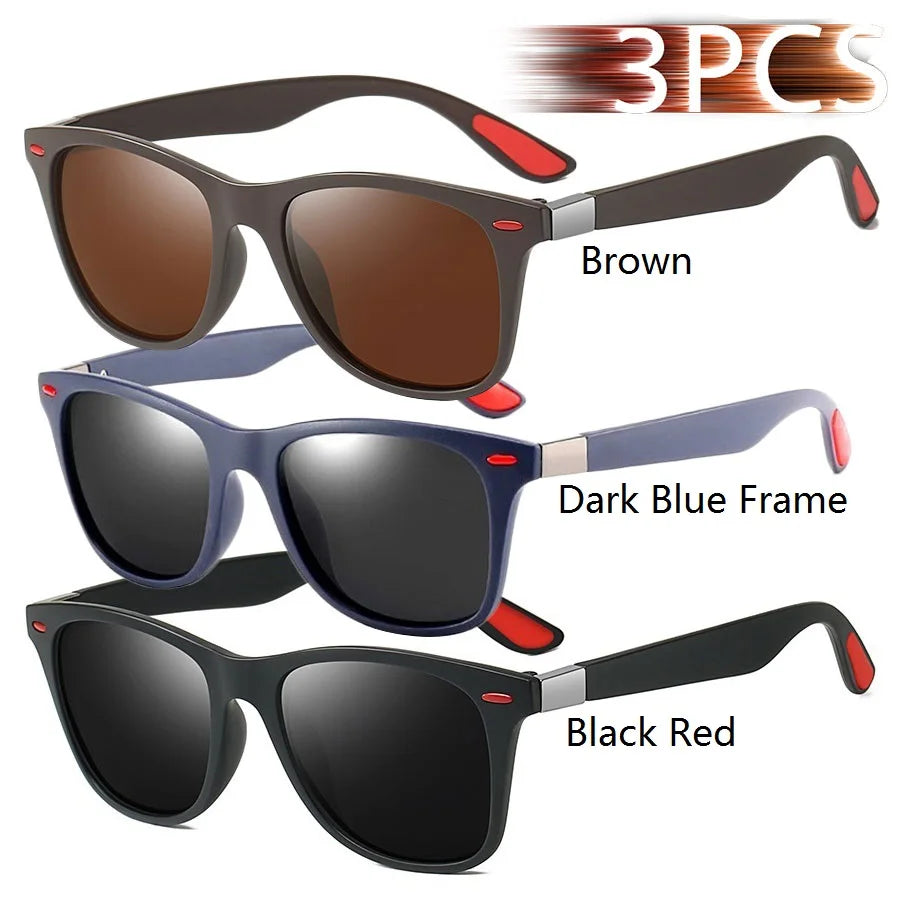 Fashion Vintage Square Unisex Driving Fishing Sunglasses Men Women Luxury Brand Designer Sun Glasses Anti-Glare Eyewear UV400 - Action Outdoors Kiwi