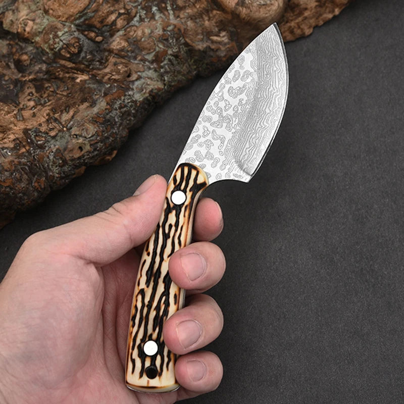 Damascus Pattern Kitchen Meat Cleaver Boning Knife Chef Peeling Fishing Barbecue Knife Raw Fish Cutter Butcher Knife - Action Outdoors Kiwi