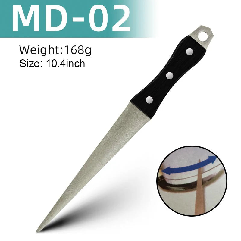 Whetstone Stone Diamond Knife Sharpener Knife Sharpening Curved Surface for Knife Scissors Honing Bar Kitchen Grinding Tool - Action Outdoors Kiwi