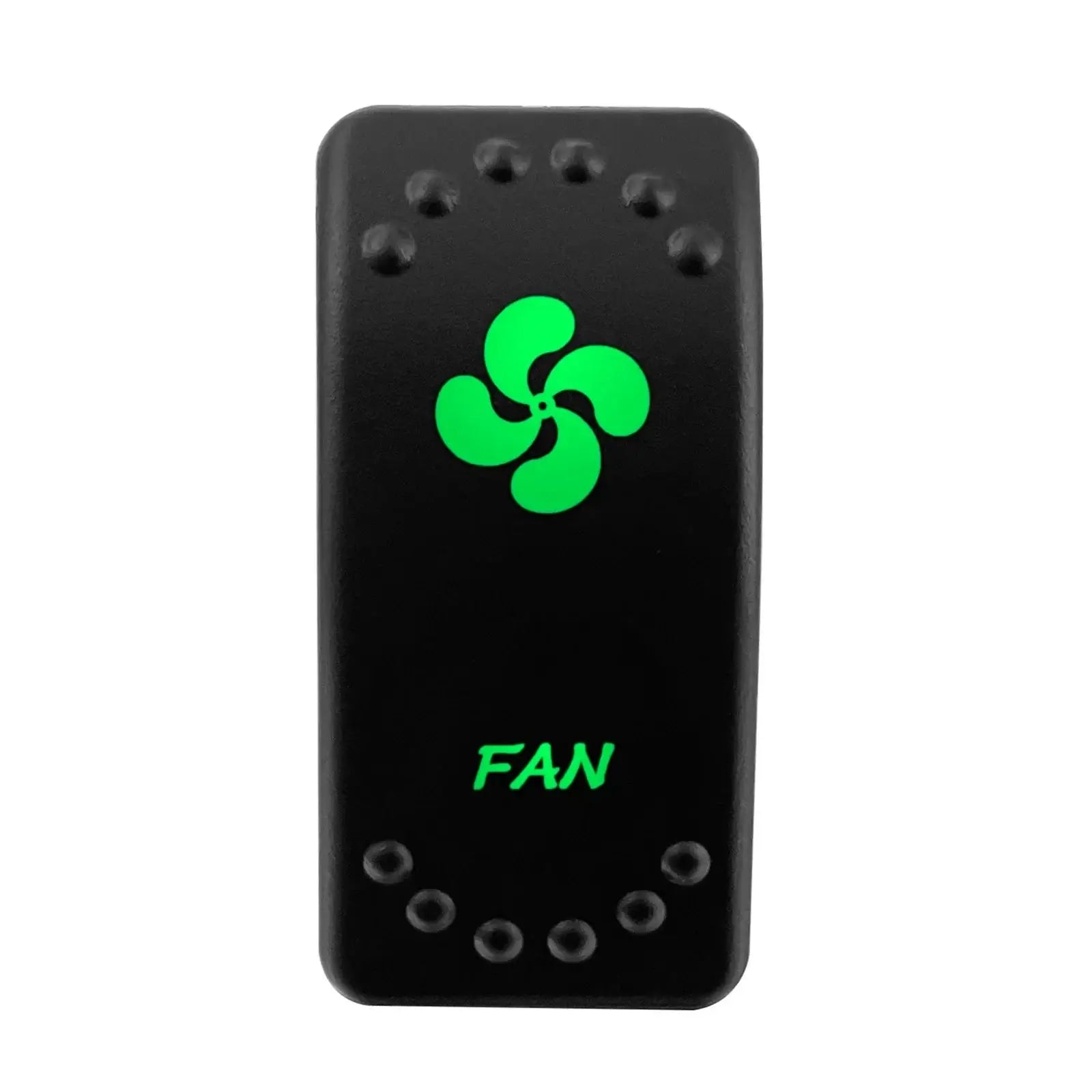 Waterproof Green Led Car Rocker Switch On Off 12V 20A Washer Wiper Momentary Toggle Switch For Marine Boat ATV RZR RV Autosteer