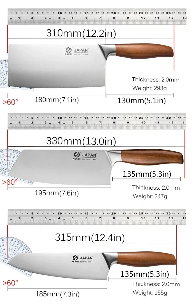 Japanese Kitchen Knives Set Stainless Steel Fish Fillet Meat Cleaver Chef Knife Sushi Knife Slicing Santoku Knife Cooking Tools - Action Outdoors Kiwi