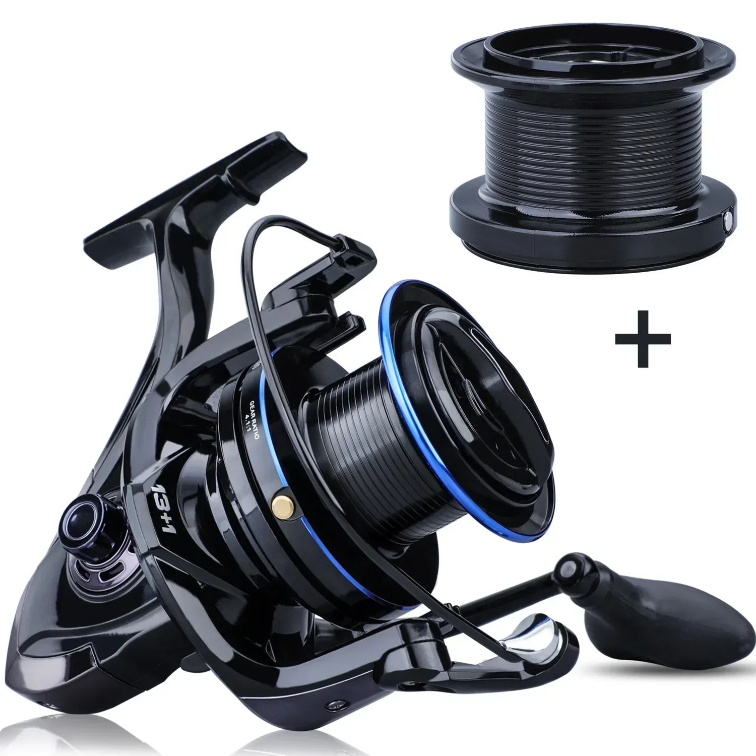 Sougayilang 8000-12000 Series Carp Fishing Reel Spinning Reel Max Drag 25kg Surf Fishing Reels Freshwater Saltwater Sea Fishing - Action Outdoors Kiwi