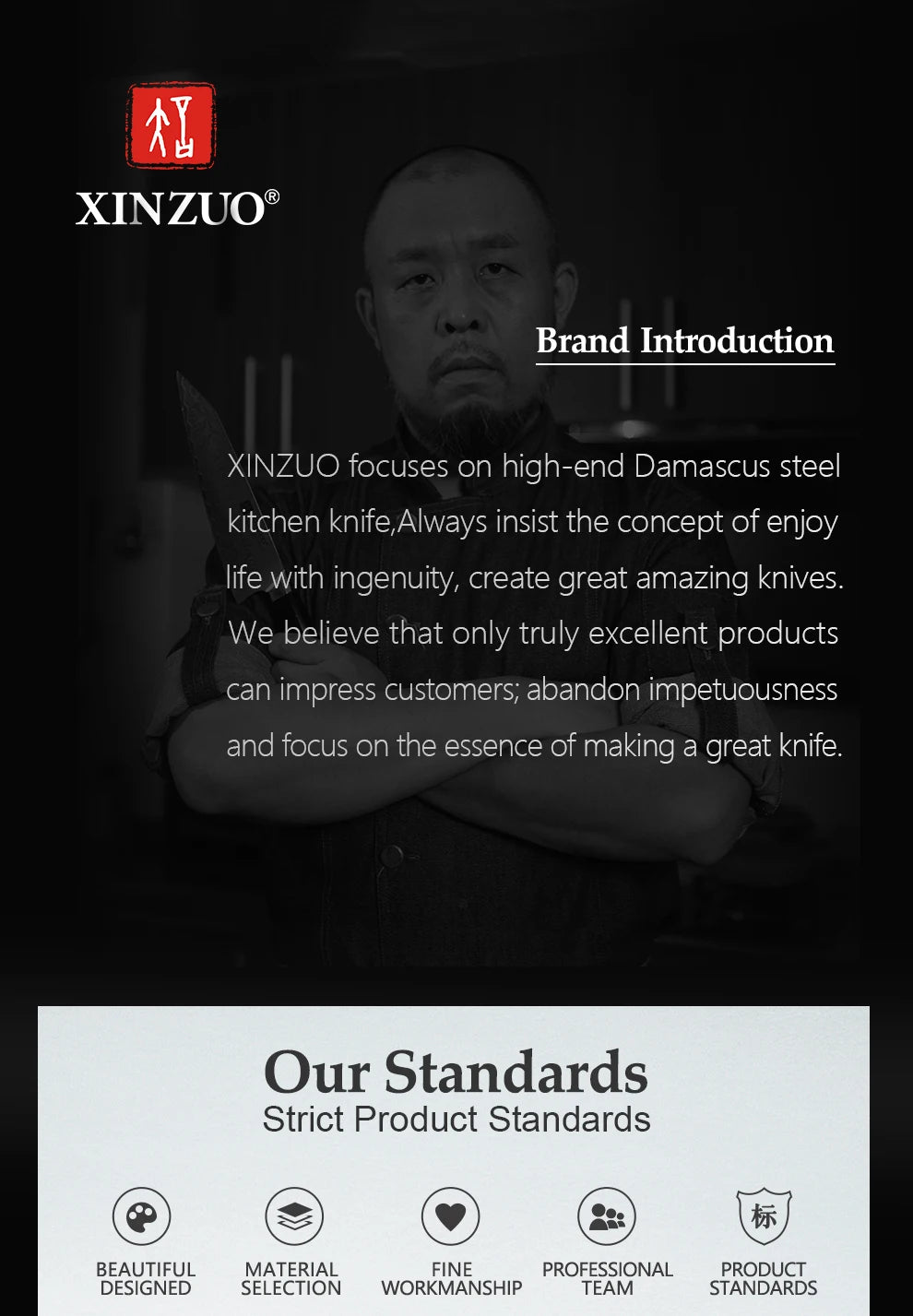 XINZUO Kitchen Tools 6 PCS Kitchen Knife Set - Action Outdoors Kiwi