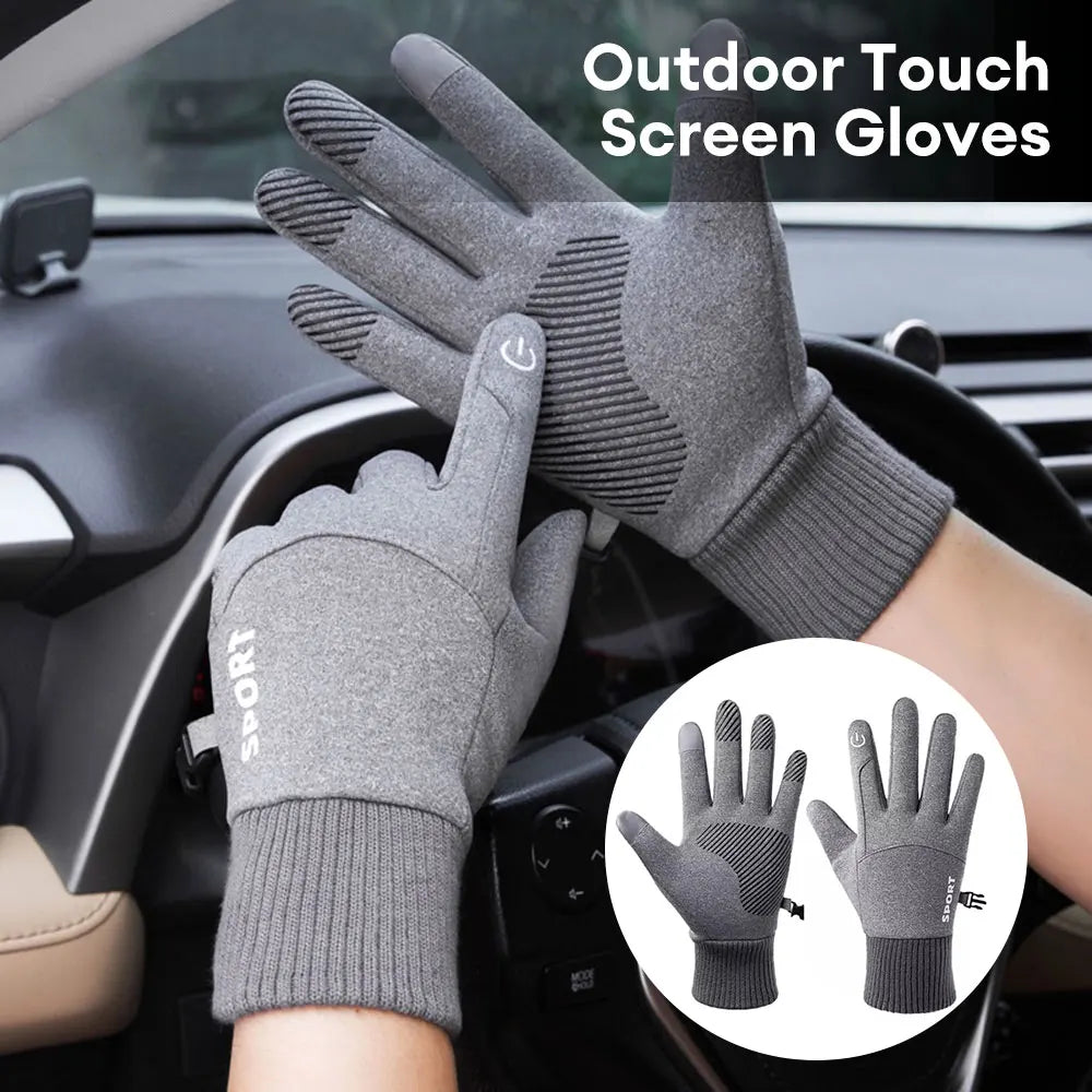 Winter Waterproof Women's Gloves Touchscreen Windproof Sports Fishing Driving Motorcycle Ski Non-slip Warm Cycling Men Gloves - Action Outdoors Kiwi