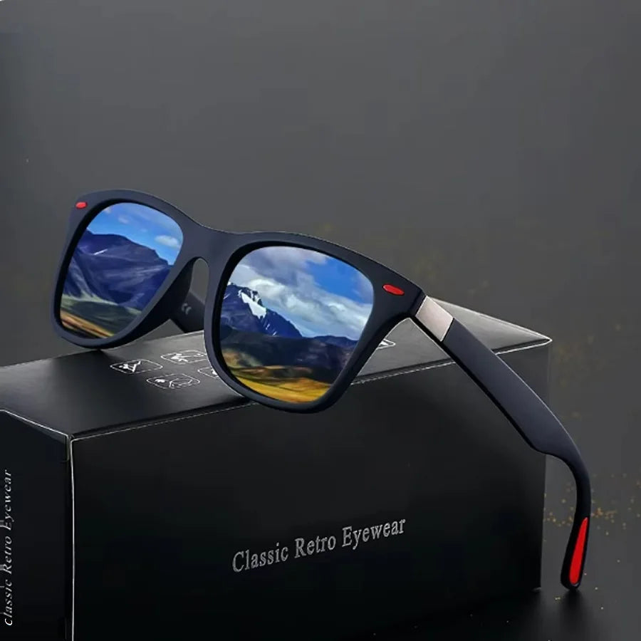 Fashion Vintage Square Unisex Driving Fishing Sunglasses Men Women Luxury Brand Designer Sun Glasses Anti-Glare Eyewear UV400 - Action Outdoors Kiwi