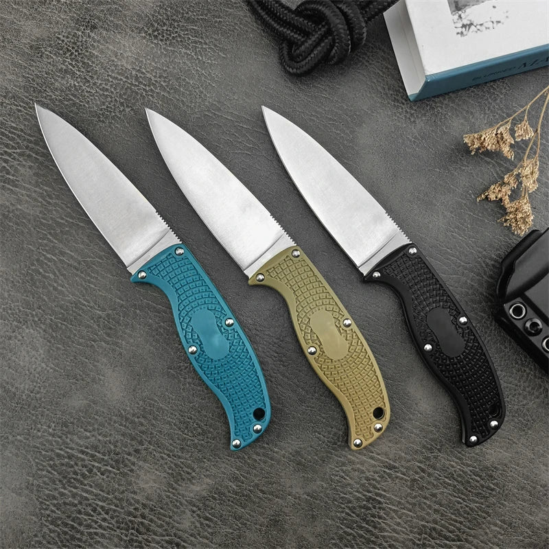 C39 multi-color fixed knife, vegetable cutting and fishing kitchen, tactical hunting nylon fiber handle straight knife - Action Outdoors Kiwi
