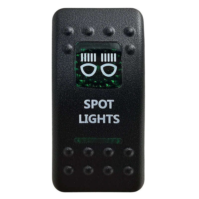 Green Led Light Bar Rocker Switch SPST 5Pins/DPDT 7Pins For Car Marine Boat IP68 NARVA Carling ARB Auto Parts Camper Replacement - Action Outdoors Kiwi