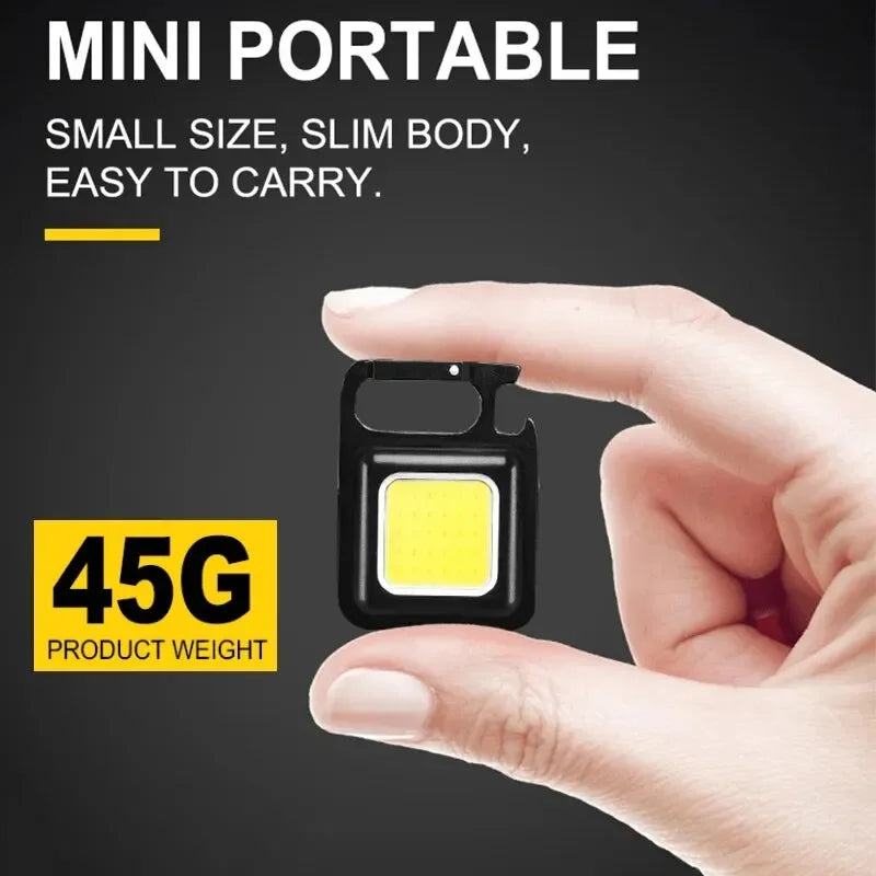 Mini Protable COB Flashlight Keychain Lamp 4 Lighting Modes Torch Outdoor Waterproof Emergency Camping Fishing Work Lights - Action Outdoors Kiwi