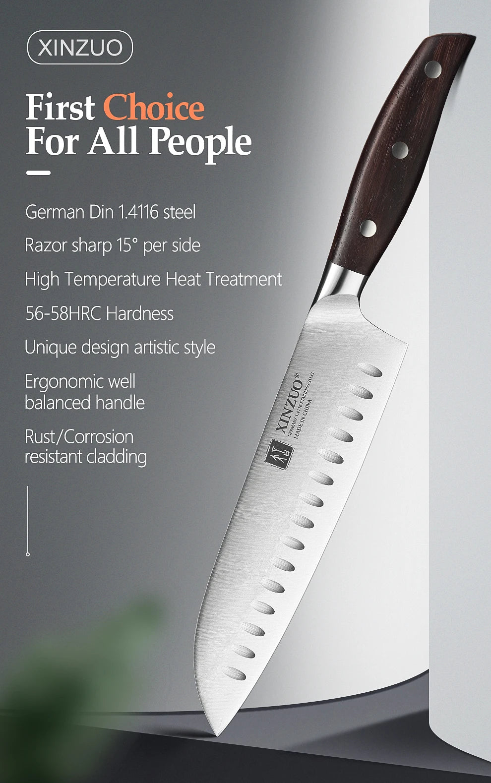 XINZUO Professional Full 7 PCS Knife Set German - Action Outdoors Kiwi