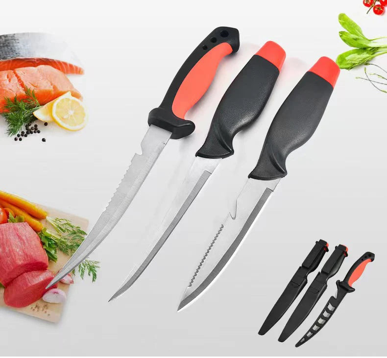 Stainless Steel Multifunctional Fishing Knife Fish Killing Knives Fish Planing Knife Kitchen Sharp Meat Cleaver Fruit Knife - Action Outdoors Kiwi