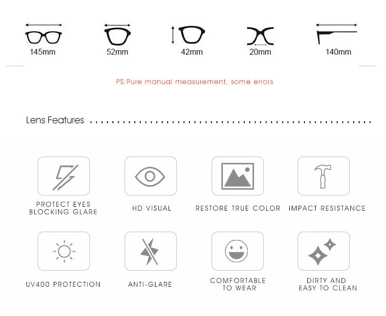 Fashion Classic Polarized Men And Women Square Sunglasses Anti Glare Goggles Travel Fishing Riding Glasses Uv400 - Action Outdoors Kiwi