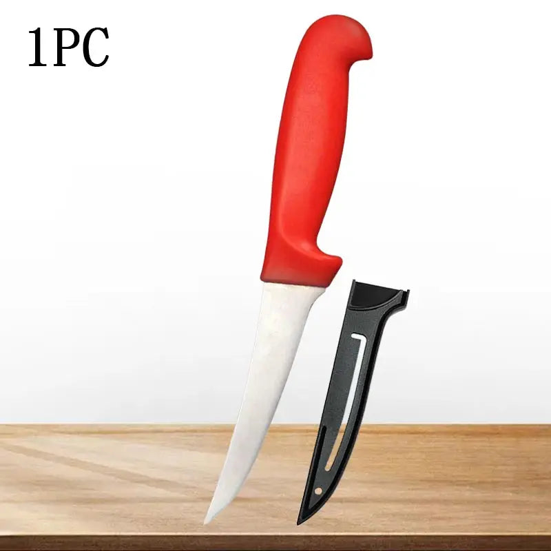 Stainless Steel Skinning Carving Knife Kitchen Boning Knife Meat Butcher Cleaver Utility Slicing Fish Vegetable Fruit Knives - Action Outdoors Kiwi