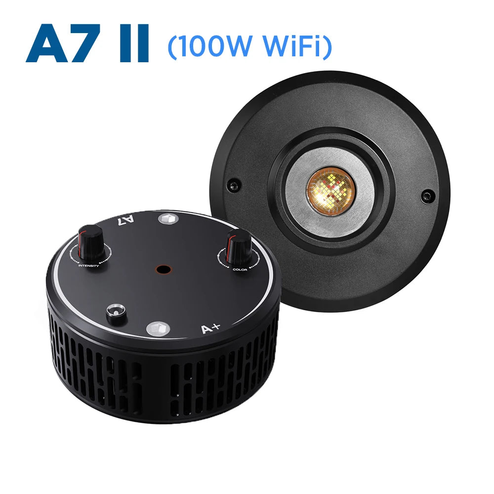A7 II WiFi App Phone Control Full Spectrum 100W Saltwater Marine LED Aquarium Light for Coral Reef Fish Tank - Action Outdoors Kiwi