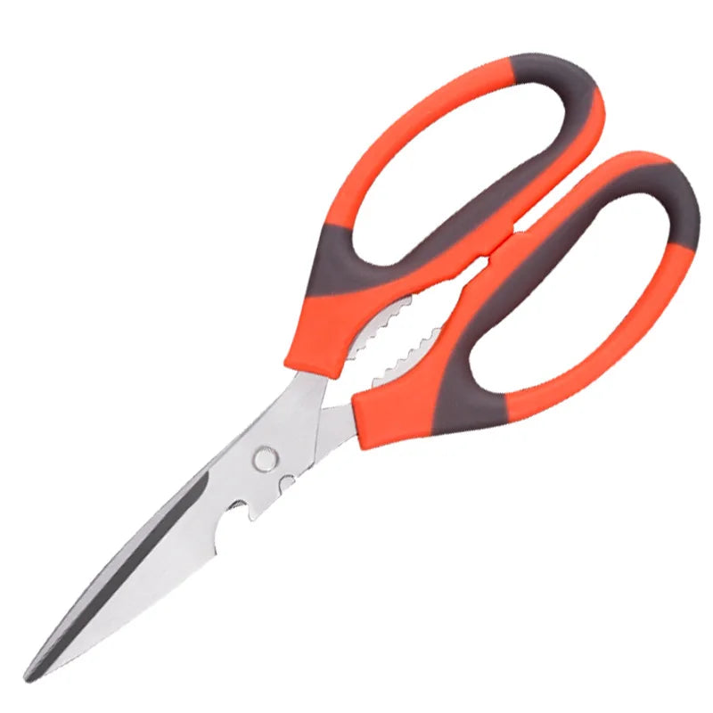 Kitchen Scissors Multifunctional Stainless Steel Food Scissors Chicken Bone Meat Fishing Crab Greens Cutting Trimming Scissors - Action Outdoors Kiwi