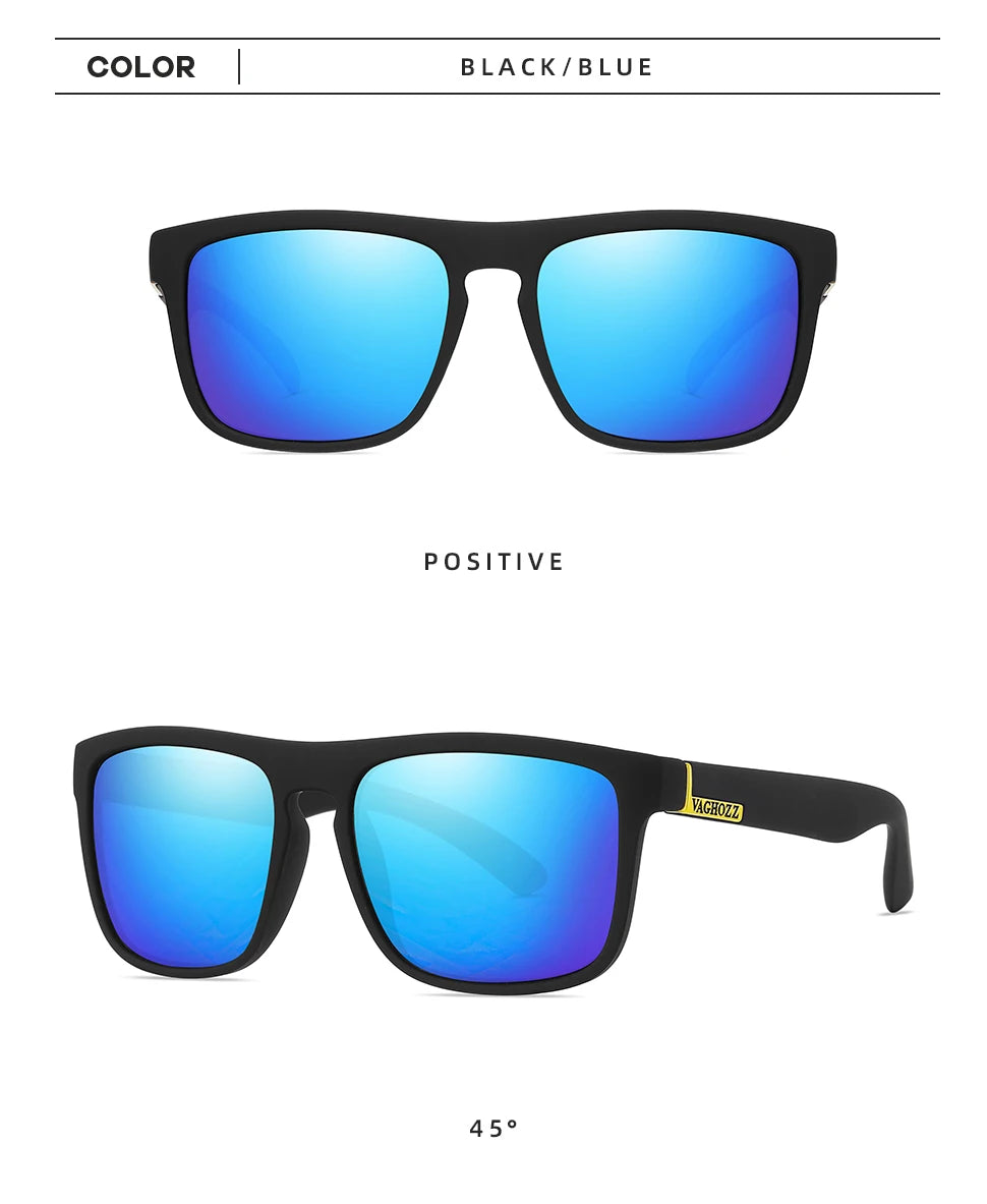 VAGHOZZ Brand Classic Sunglasses Men UV400 Fishing Sun Glasses Women Square Outdoor Male Sport Eyewear Driving Shades - Action Outdoors Kiwi