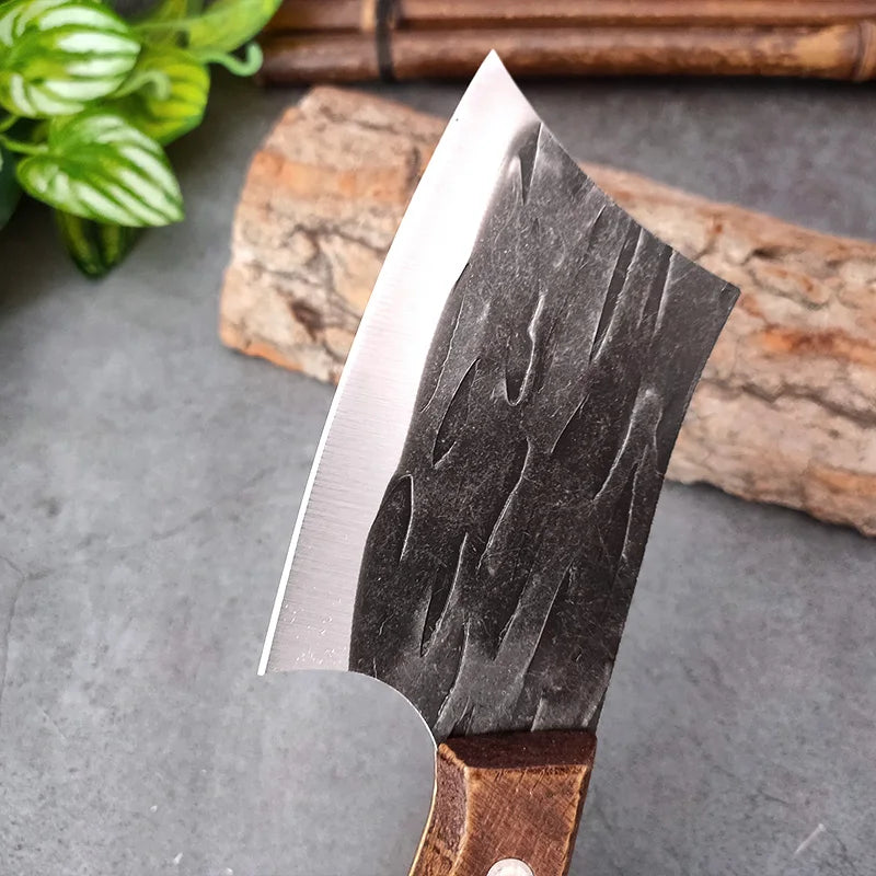 Cleaver Knife Slicing Fish Meat Vegetable Kitchen Knives Stainless Steel Wood Handle Boning Butcher Knife Chef Cooking Tools - Action Outdoors Kiwi