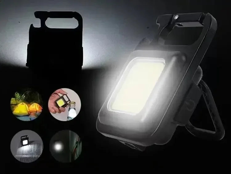 Mini Protable COB Flashlight Keychain Lamp 4 Lighting Modes Torch Outdoor Waterproof Emergency Camping Fishing Work Lights - Action Outdoors Kiwi