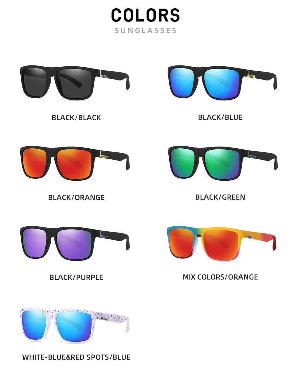 VAGHOZZ Brand Classic Sunglasses Men UV400 Fishing Sun Glasses Women Square Outdoor Male Sport Eyewear Driving Shades - Action Outdoors Kiwi