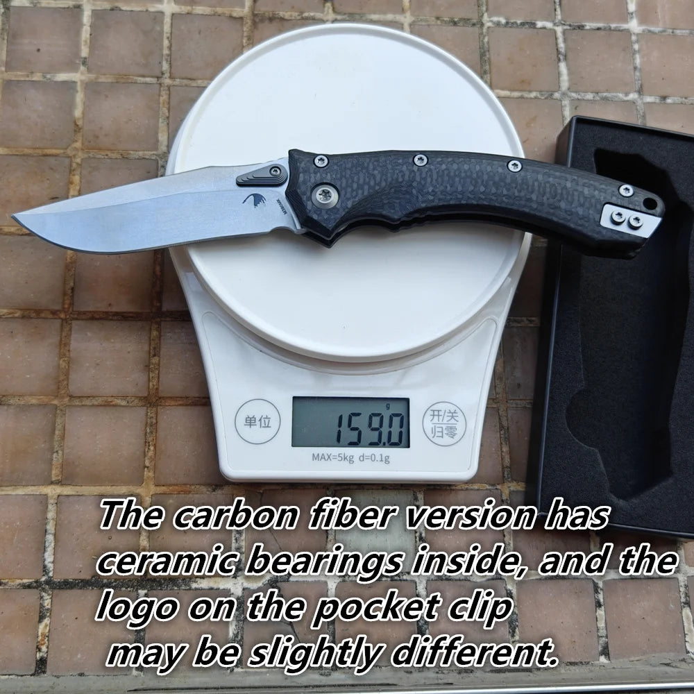 JUFULE New Amphibia Manual Carbon Fiber / G10 Ball Bearing Mark M390MK Blade Hunting Fish Outdoor EDC Tool Folding Camping Knife - Action Outdoors Kiwi