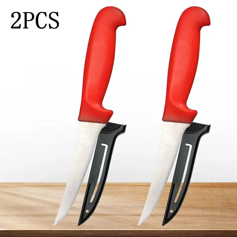 Stainless Steel Skinning Carving Knife Kitchen Boning Knife Meat Butcher Cleaver Utility Slicing Fish Vegetable Fruit Knives - Action Outdoors Kiwi