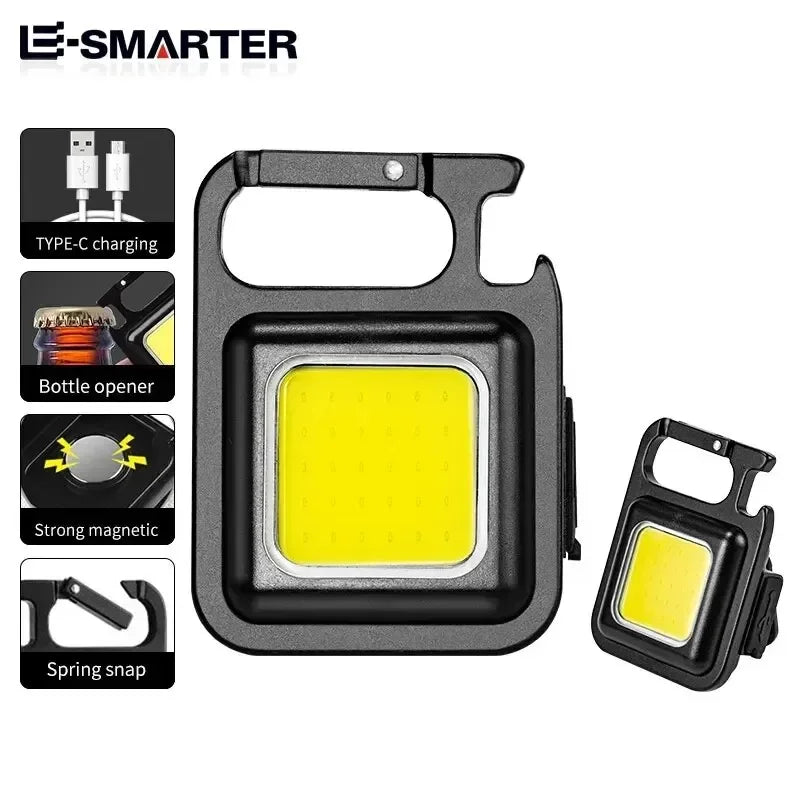 Mini Protable COB Flashlight Keychain Lamp 4 Lighting Modes Torch Outdoor Waterproof Emergency Camping Fishing Work Lights - Action Outdoors Kiwi