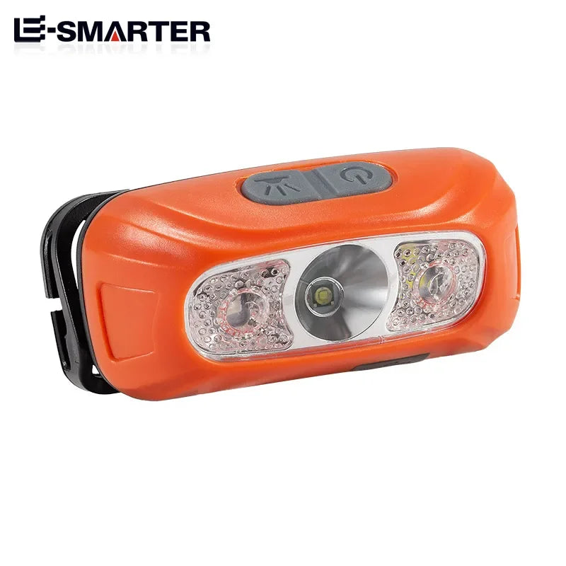 Mini Rechargeable Powerful Sensor Headlamp Fishing Camping USB Head Flashlight COB LED Head Light Torch Headlights Front Lantern - Action Outdoors Kiwi