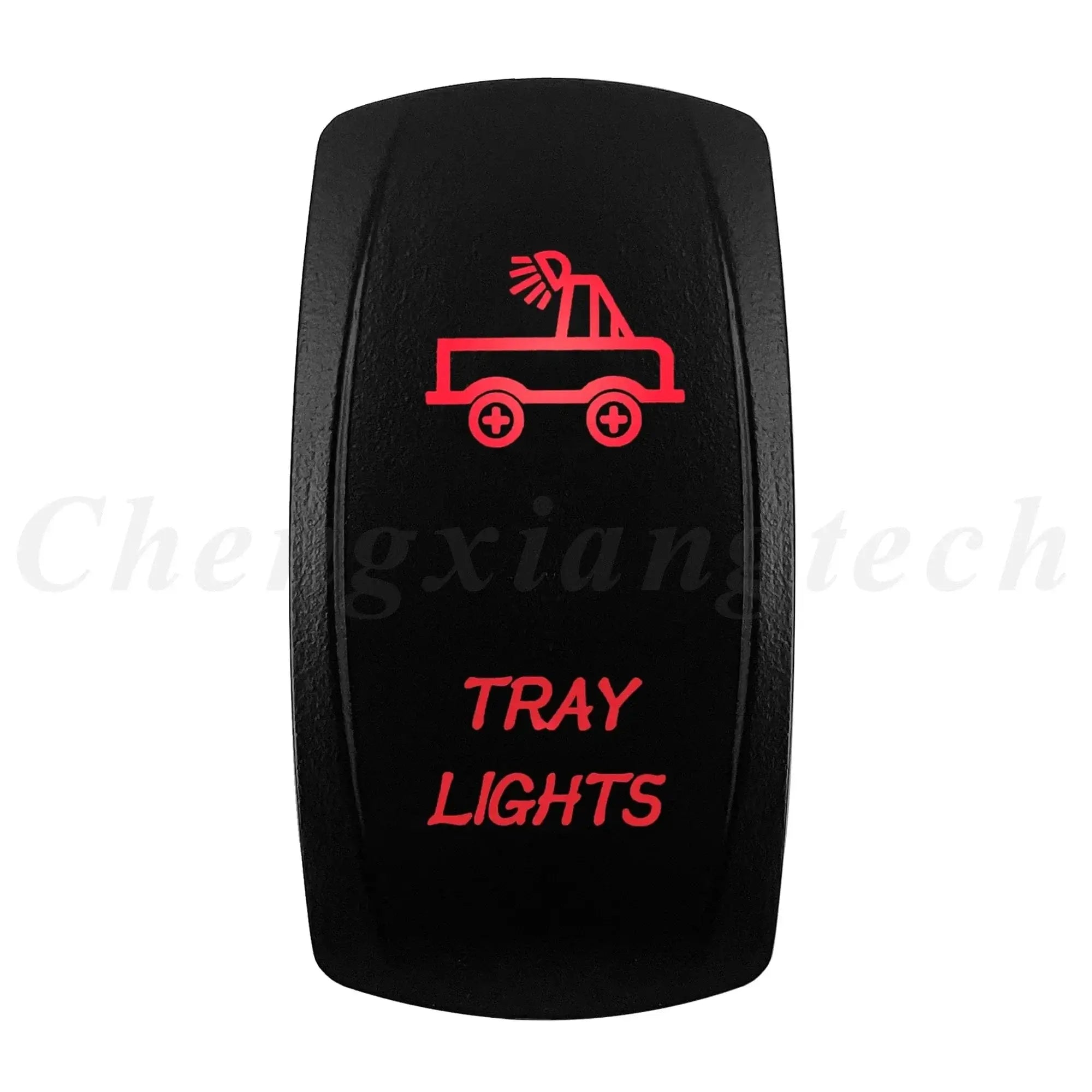 Red Led Light Bar Car Boat Rocker Switch 12V/24V Marine Grade Toggle Switch SPST/DPDT for Polaris Jeep Autosteer Auto Machinery.