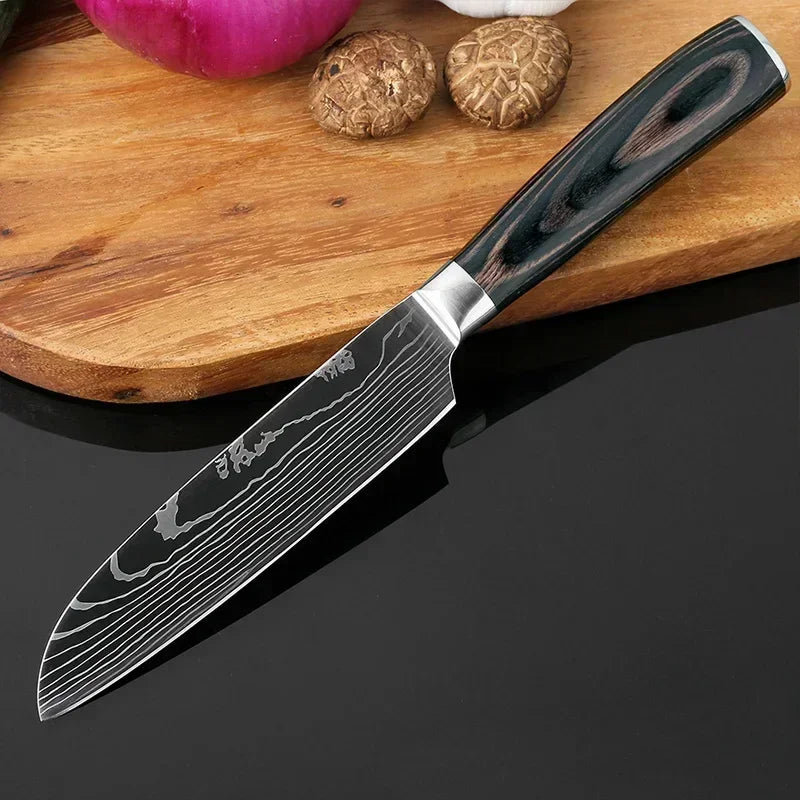 Kitchen Knives High Stainless Steel Chef Knife Slicing Butcher Boning Knife Cleaver Meat Vegetables Fruit Fish Filleting Knife - Action Outdoors Kiwi