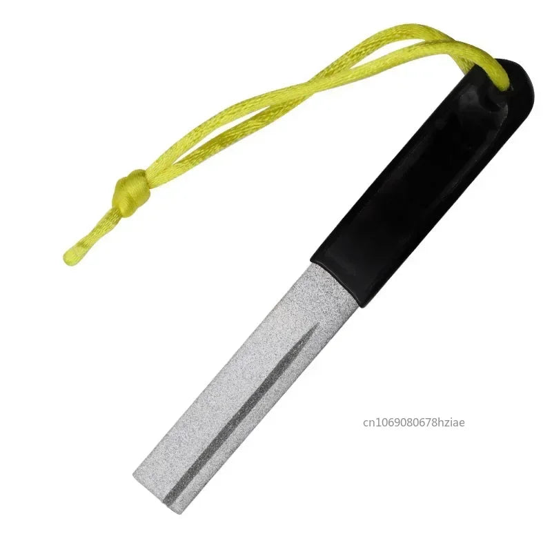 Portable Diamond Stone Fish Hook Diamond Sharpener Knife Sharpen Tools Hook Whetstone Keychain for Outdoor Fishing Accessories - Action Outdoors Kiwi