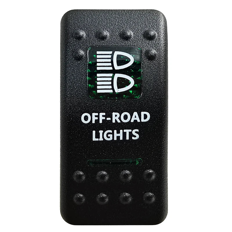 Green Led Light Bar Rocker Switch SPST 5Pins/DPDT 7Pins For Car Marine Boat IP68 NARVA Carling ARB Auto Parts Camper Replacement - Action Outdoors Kiwi