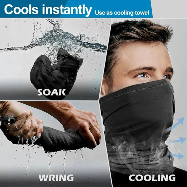 Cycling Mask Breathable Sunscreen Scarf Outdoor Scarf Neck Warmer Winter Bike Mask Headgear for Hiking Fishing Cycling Equipment - Action Outdoors Kiwi