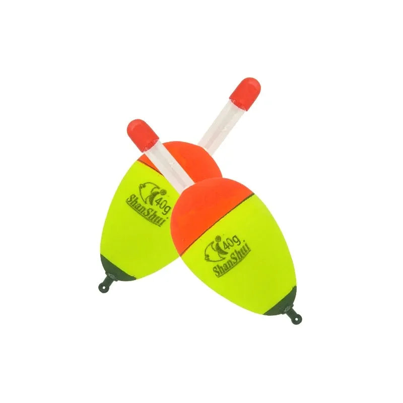 2pcs 5/8/10/15/20/30/40/50/60g EVA Luminous Fishing Night Float Light Stick Foam Plastic Bobber Sea Rock Fishing Striking Floats - Action Outdoors Kiwi