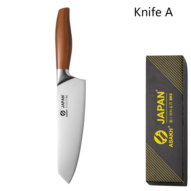 Japanese Kitchen Knives Set Stainless Steel Fish Fillet Meat Cleaver Chef Knife Sushi Knife Slicing Santoku Knife Cooking Tools - Action Outdoors Kiwi