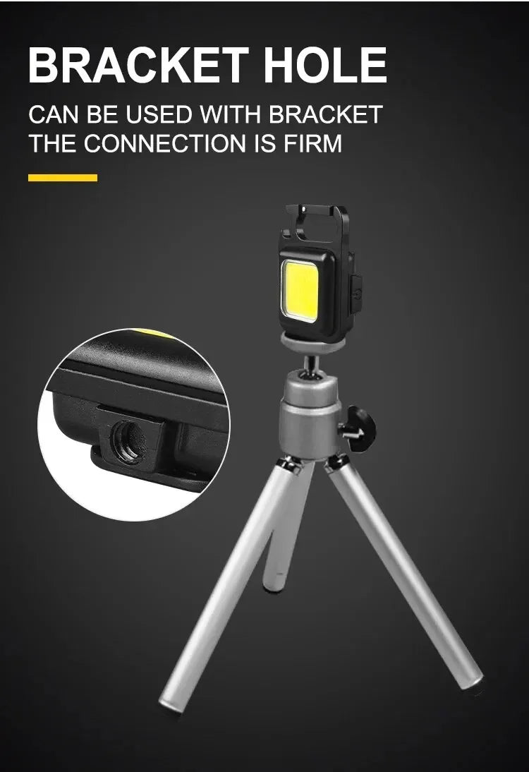 Mini Protable COB Flashlight Keychain Lamp 4 Lighting Modes Torch Outdoor Waterproof Emergency Camping Fishing Work Lights - Action Outdoors Kiwi