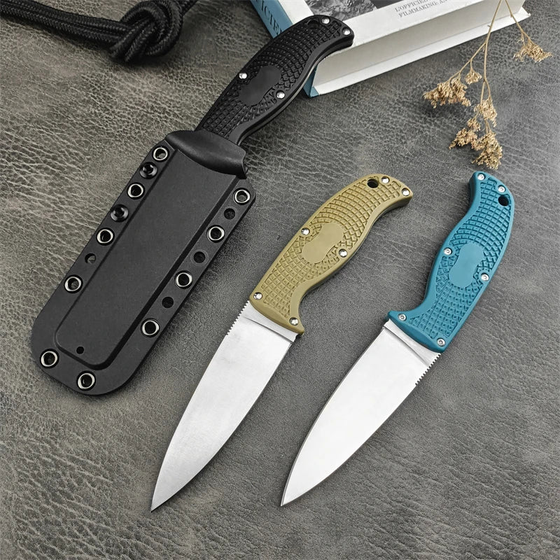C39 multi-color fixed knife, vegetable cutting and fishing kitchen, tactical hunting nylon fiber handle straight knife - Action Outdoors Kiwi