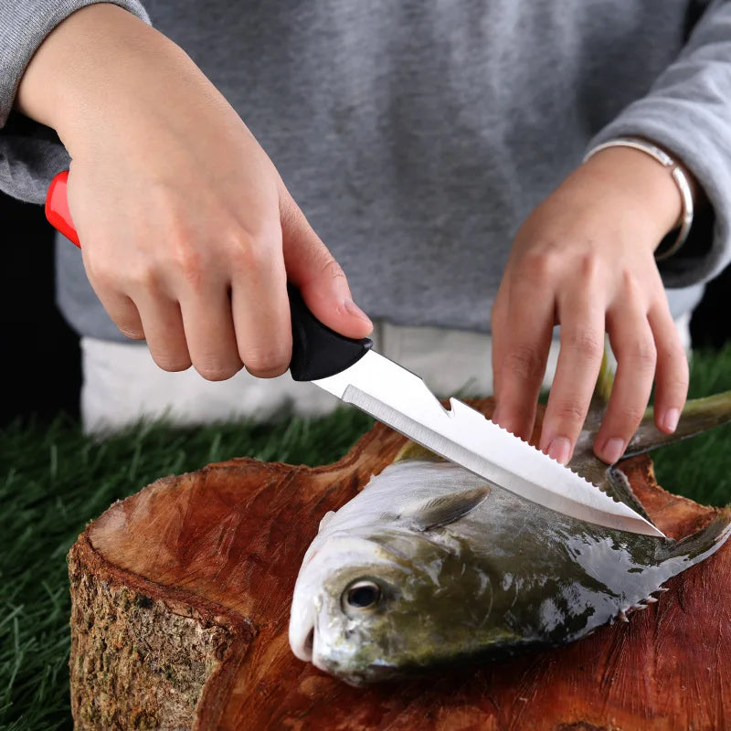 Stainless Steel Multifunctional Fishing Knife Fish Killing Knives Fish Planing Knife Kitchen Sharp Meat Cleaver Fruit Knife - Action Outdoors Kiwi