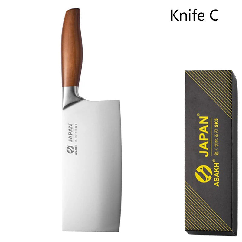 Japanese Kitchen Knives Set Stainless Steel Fish Fillet Meat Cleaver Chef Knife Sushi Knife Slicing Santoku Knife Cooking Tools - Action Outdoors Kiwi