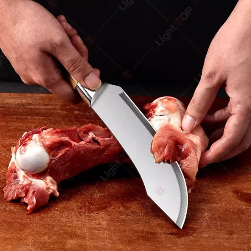 Kitchen Knife Chef Pig Killing Knife Multi-Purpose Meat Cleaver Butcher Knife Stainless Steel Kitchen Knives and Accessories - Action Outdoors Kiwi